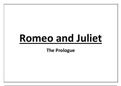 The Prologue for Romeo and Juliet, by William Shakespeare