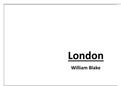 Detailed Analysis of London, by William Blake
