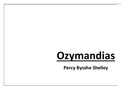 Detailed Analysis of Ozymandias, by Percy Bysshe Shelley