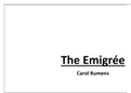 Detailed Analysis of The Emigrée, by Carol Rumens
