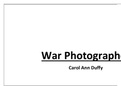 Detailed Analysis of War Photographer, by Carol Ann Duffy