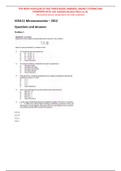 ECN111 Microeconomics 1 2012 Past Paper Questions and Model Answers