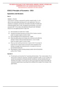 ECN113 Principles of Economics 2015 Past Paper Questions and Model Answers