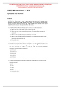 ECN211 Microeconomics 2015 Past Paper Questions and Model Answers