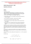 ECN211 Microeconomics 2014 Past Paper Questions and Model Answers