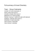 Group 2 Elements full notes exam based A LEVEL