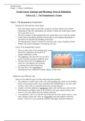 Crash Coarse Anatomy and Physiology - Integumentary System Notes and Definitions