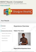 NSG 516 Tina Jones Subjective HEENT | Completed | Shadow Health 2_Already Graded A