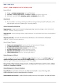 Design Management and Marketing Exam Notes - BEM3039