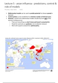 avian influenza - predictions, control & role of models