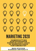 Marketing trial exam 2020 - Oefententamen 2020 - Met antwoorden en uitleg