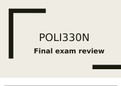 POLI330 Final Exam STUDY GUIDE