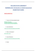 NURSING 6410: Introduction to Health Assessment (MUSCULOSKELETAL) Exam Study Guide : Latest 2020,The Ohio State University