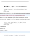 MN 502 Unit 5 Quiz - Question and Answers