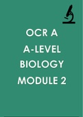 OCR A LEVEL BIOLOGY Module 2 notes
