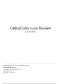 Land Law - Critical Literature Review