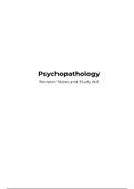 AQA A-Level Psychology - Psychopathology Revision Notes