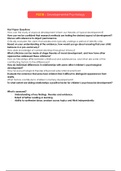 PS218 - Developmental Psychology Notes