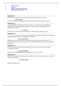 NR501 Week 8: Nursing Theory Quiz| NR 501 Week 8 Nursing Theory Quiz (Solutions).