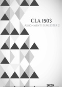 CLA 1503 (COMMERCIAL LAW) ASSIGNMENT 1 SEMESTER 2 2020
