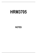 HRM3705 Summarised Study Notes