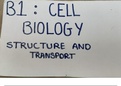 B1: Cell Biology full notes