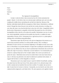 PHIL150 Paper 1: The argument for incompatibilism / 2022