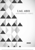 LML 4801 ASSIGNMENT 1 SEMESTER 2 2020 SOLUTIONS