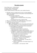 MED SURG II - EXAM 2 Notes (Thrombocytopenia)