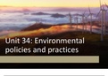 Unit 34: Environmental policies and practices P1, P2, P3, M1