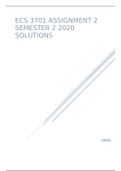 ECS 3701 ASSIGNMENT 2 SEMESTER 2 2020 SOLUTIONS