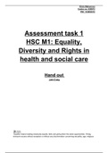 Health and Social Care level 2 unit 2 Equality and diversity 