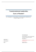 Complete thesis for MCC (Master): the effect of transformational leadership on change fatigue