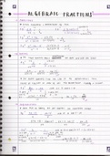 AQA GCSE Maths - notes on algebraic fractions