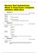 Review Test Submission: Week 6 Final Exam complete solution 2020 docs 
