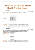 NUR2488 Exam 1 / NUR2488 Exam 2 / NUR 2488 Exam 3 Maternal Health Nursing (Latest 2020) | Rasmussen College