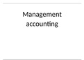Management Accounting budget planning