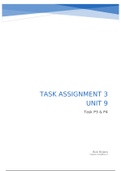 Essay Unit 9 Task 3 BTEC Level 3 