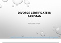 An Overview on Divorce Certificate Nadra – Advocate Nazia