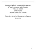 Summary Book Innovation Management 2nd year bk2106 RSM Erasmus University Rotterdam