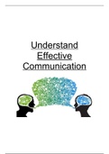 UNIT 1: Developing Effective Communication in Health and Social Care - Understand Effective Communication P1 P2 M1