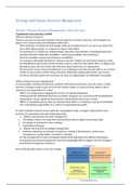 Samenvatting Strategy and Human Resource Management, ISBN: 9781137407634  Strategic HRM (EBM011A05)