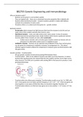 Lecture notes Biomedical Sciences (BSc) BB2705 Genetic Engineering & Immunobiology
