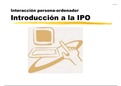Interacción persona-ordenador Introducción a la IPO