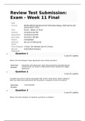 NURSING 6501 Final Exam 2- Questions and Answers (Spring 2020)