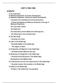 AP U.S. History Exam Study Guide, And American Pageant Answers. (Unit 6)
