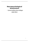 Neuropsychological Assessment (PSMNV-2) Lecture notes (HC1 to HC7)