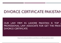 Get Divorce Certificate From Union Council Legally With Simple Guide