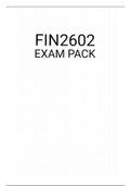 FIN2602 EXAMPACK 2021