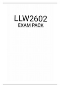 LLW2602 EXAM PACK 2021